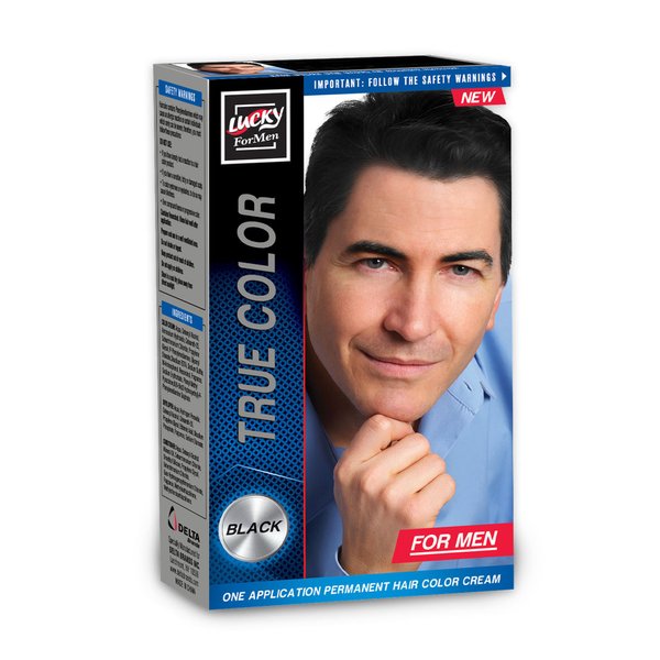 Lucky Super Soft Men's Hair Color, Black