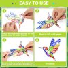Qyeahkj 7pcs Spring Hummingbirds Arts and Crafts Suncatchers Big Gem Diamond Painting for Kids DIY Arts Crafts for Kids Ages 6-8, 8-12 Birds Stained Glass Gifts Exchange for Home School Window Decor