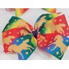 Rainbow Unicorns Hair Bow
