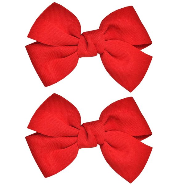 Bow Hair Clips Bowknot Barrette Headband Hairband Christmas Women Girls Kids Headdress Headwear Headpiece Party Decoration Cosplay Costume Hair Bands Cute Handmade Hair Accessories 2 Pack Red