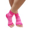 BLITZU Compression Socks for Plantar Fasciitis, Achilles Tendonitis Relief. Ankle Compression Sleeve for Heel Spurs, Foot Swelling, Fatigue & Sprain. Arch Support Brace for Sports, Gym Pink S-M