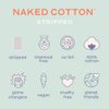 White Rabbit Naked Cotton Stripped (180 pcs) Customized Sheet mask Treatment 100% Cotton pad Unbleached Untreated Grown Free of Pesticides and Chemical Fertilizers