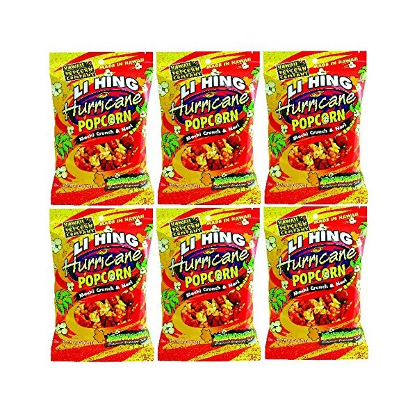 6pk Li Hing Hurricane Microwave Popcorn Singles