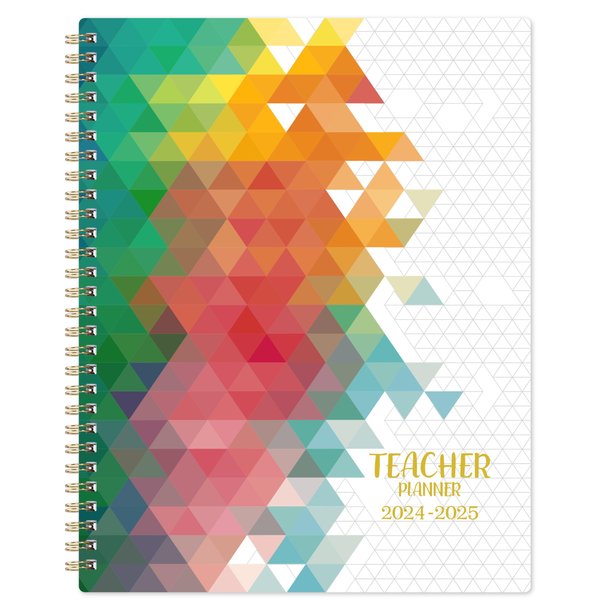 Teacher Planner 2024-2025 - Academic Lesson Planner with Quotes, July 2024 - June 2025, 7.7" x 9.7", Weekly & Monthly Lesson Planner with Thick Paper, Holidays, Perfect for School