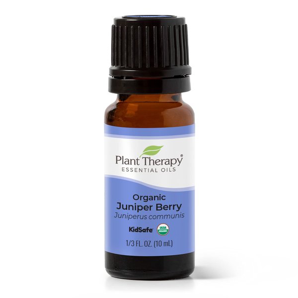 Plant Therapy Organic Juniper Berry Essential Oil 100% Pure, Undiluted, Natural Aromatherapy, Therapeutic Grade 10 mL (1/3 oz)