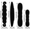 8Pcs Hair Bun Maker Lazy Hair Curler Bun Clips Magic Hair Styler Black Sponge French Deft Maker Flexible Chignon Donut Quick Twister Hair Styling Accessories for Women Girls