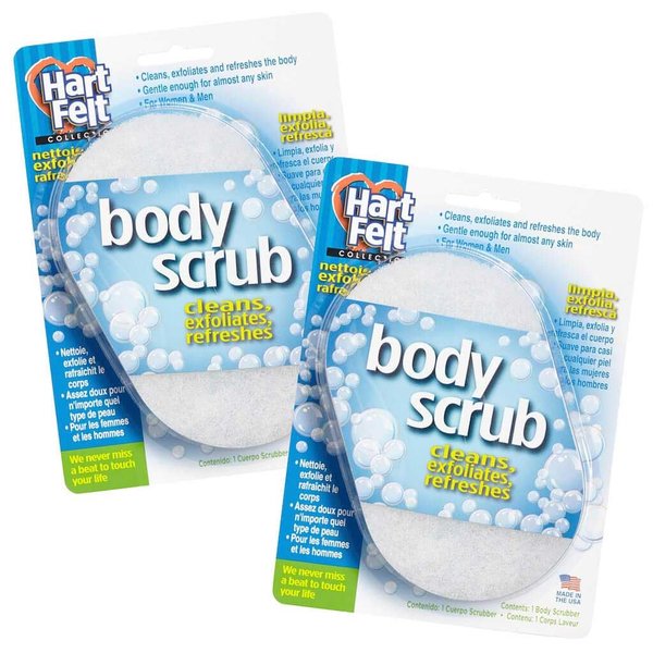 HartFelt Body Sponge Pack for Dead Skin, Body Sponges for Women | Chemical-Free Sponges for Bath, Pack of 2