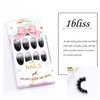 Ibliss Glossy Press on Nails Black Long Full Cover Fake Nails Oval Acrylic False Nails Gradient Nails for Women and Girls 24PCS (Black)