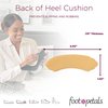 Foot Petals Womens Back of Heel Cushion Inserts, Heel Protectors, Comfortable Heel Grip for Pain Relief and Sizing, 1 pair, Khaki