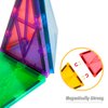 HAS Happiness and Surprise 10 pcs Triangle Shape Magnetic Tiles,Magnetic Tiles Building Blocks,3D Magnet Puzzles Toys