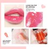2 Set Lip Oil Hydrating Tinted Lip Balm, Plump Lip Gloss Lip Care Transparent Toot Lip Oil Tinted, Fresh Texture & Non-sticky, Nourishing Repairing Lightening Lip Lines Lip Care Products (Raspberry / Cherry)