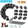 FANGOSS Single Picatinny Rails Set for Mloc with 13 T-Nuts & 13 Screws & 3 Allen Wrench - Black
