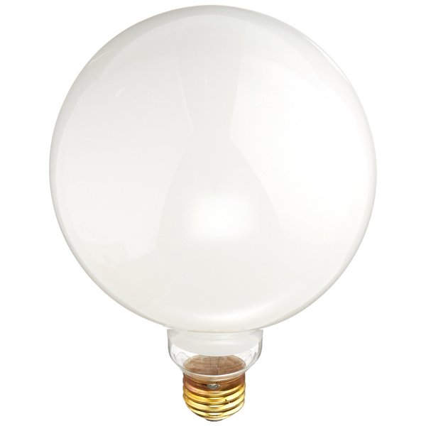 Bulbrite Incandescent G40 Medium Screw Base (E26) Light Bulb, 1 Count (Pack of 1), White