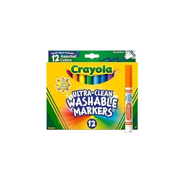 Crayola 12 Ct Ultra-Clean Washable Markers (2 Pack)