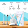 V-WHITE Ultrasonic U-Shaped Toothbrush for Teeth Whitening, Electric Toothbrush For Adults - 360° Mouth Cleansing, Hands Free Gums Protection - Wireless Charging & LED Light -Waterproof IPX7 Certified
