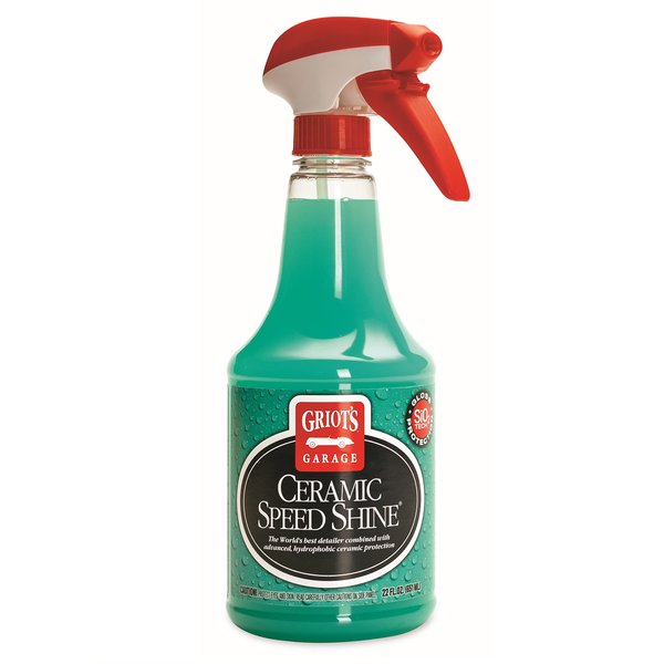Griot's Garage 10945 Ceramic Speed Shine 22oz – Ceramic Quick Detailer & Clay Lubricant, Clean Your Vehicle While Appling Additional SiO2 Protection, Safe on All Existing Ceramic Coatings