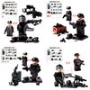 Toysvill SWAT Police Military Building Block Set| Soldiers Minifigures (8 PCS) + Police Helicopter and Accessories Gift for Kids