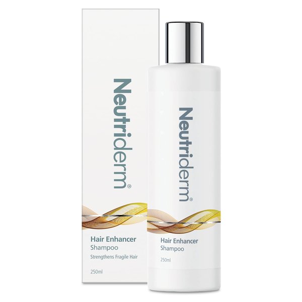 Neutriderm Hair Enhancer Shampoo, Thickening and Strengthening Shampoo for Weak and Thinning Hair, Moisturizing Shampoo for Damaged Hair, 250ml (8.45 fl oz)