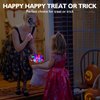 Coluans Halloween Treats 50Pcs Halloween Light Up Rings LED Halloween Toys Glow in The Dark Halloween Party Favors for Kid LED Flash Rings Non Candy Gift Bag Fillers NEW VERSION