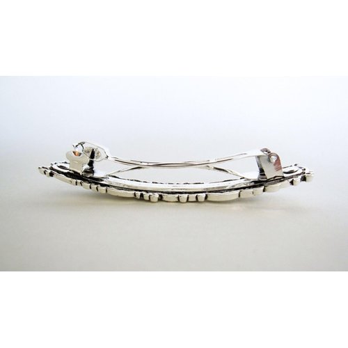 Generic Weaved design metal filigree hair clip barrette