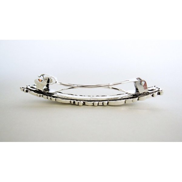 Generic Weaved design metal filigree hair clip barrette