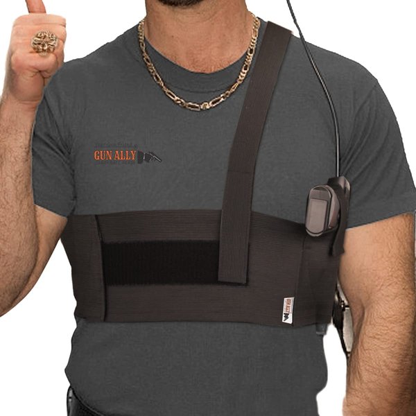 LINIXU Deep Concealment Shoulder Holster,for Women and Men Compatible with Smith and Wesson,Ruger LCP,and Similar Guns,Shield,Glock19,17,42,43,P238(XL(45"-50"), Right)