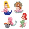 Miniature Mermaid Figurines 8 Pcs Mermaid Doll Toy Cake Topper Figures Birthday Cake Decoration Wedding Party Supplies Micro Landscape Decor
