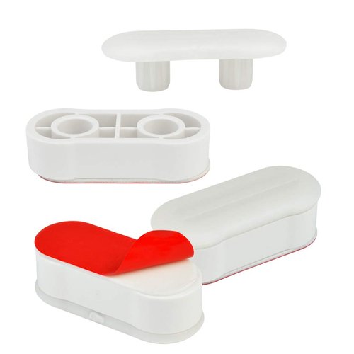 Toilet Seat Bumper Replacement Kit for Bidet with Strong Adhesive, 16 Pcs Topbuti Universal White Toilet Seat Bumpers Pads for Use with Bidets Stick On for Home and Hotel