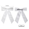 2PCS White Velvet Hair Bows Hair Clips 5" Big Fall Alligator Clips Hair Accessories for Women Girls Toddlers Kids