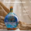 Porseme 3D Essential Oil Diffuser Cool Mist Humidifier Ultrasonic Aromatherapy Diffuser,100ml Last 4h,Auto Shut-Off,Air Refresh,Decoration for Home,Office,Yoga,Baby,Sleep