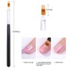 WOKOTO 4 Pcs Ombre Nail Brush Ombre Brush For Gel Nails Gradient Nail Sponges For Ombre Brushes For Acrylic Nails Set Nail Art Brushes For Acrylic Application Nail Art Tools For Nail Art