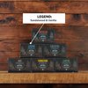 Live Bearded: All-Natural Bar Soap For Men, 3-Pack of 3 5 oz. Bars, Made in the USA - Exfoliates, Moisturizes - Bamboo, Charcoal, Pumice, Coconut, Avocado, and Argan Oils - Legend Scent