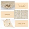 DODAMOUR 10 Pcs Soap Saver Pouch, Foaming and Drying Soap Net, Bar Soap Mess Bag for Exfoliating, Shower, Massage (Beige)