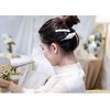WOIWO 2 PCS Graceful Sweet Metal Pearl Hair Clip Accessories, Ornament Women's Headwear Styling Jewelry