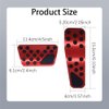 Auto Aluminum Pedal Covers, Auto No Drilling Accelerator Pedal Covers, Anti-Slip Aluminum Brake Gas Pedal Pads, Nonslip Car Pedal Pads for Dodge 2009-2022 Challenger Charger Chrysler 300C (Red)
