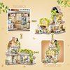 Street View Coffee Shop Mini Building Blocks, MOC Creative Building Toys Cute Animals Building Set for Girls 6-12, Simulation Architecture Construction Toy, Gift Idea for Kids Adults (1077 PCS)