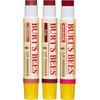 Burt's Bees Kissable Color Holiday Gift Set, 3 Lip Shimmers in Festive Gift Box, Warm Collection in Peony, Fig and Rhubarb