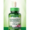 Echinacea Goldenseal Capsules | 1400mg | 100 Count | Vegetarian, Non-GMO & Gluten Free Supplement | Herbal Support Complex | by Nature's Truth