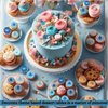 Confect Birthday Bliss Toppers for Cakes & Cupcakes | Birthday cupcake topper | Edible Toppers | Cake Decorations Supplies - Happy Birthday Toppers - 3.5 Oz