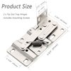 Chibery 2 Pack Tip Out Tray Hinges, Scissor Hinges for Kitchen Sink or Bathroom Cabinet Organizer, Sink Front Drawer, Compatible Both Face Frame ＆ Frameless - Nickel Plated Steel