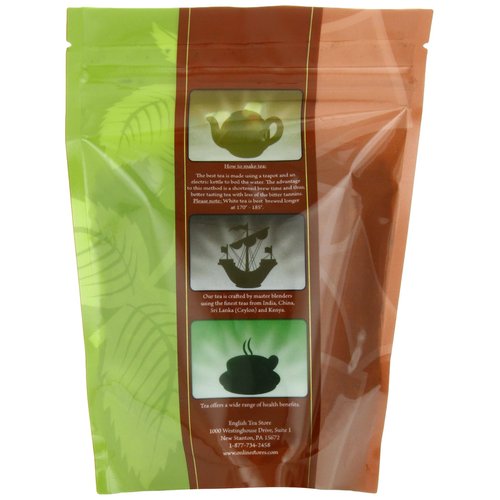 English Tea Store Loose Leaf, British Earl Grey Flavored White Tea, 2 Ounce