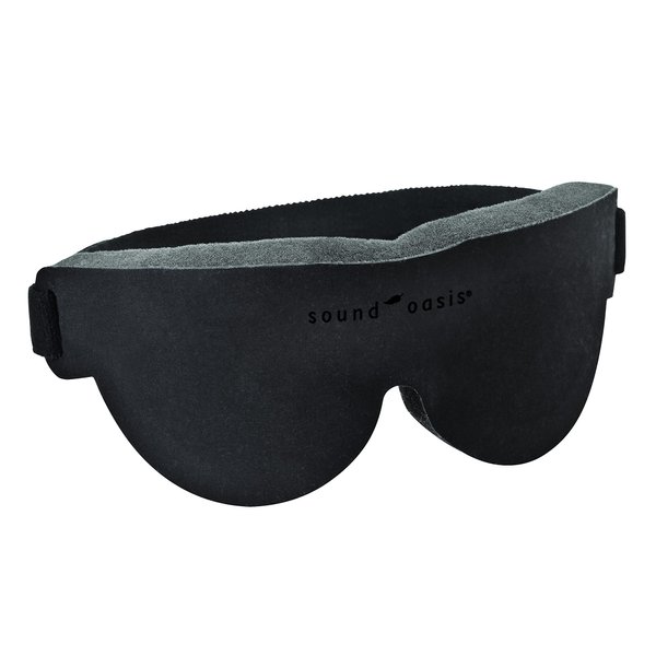Sound Oasis GTS-1000 Glo to Sleep Eye Mask, Night-time Adult Sleep Aid for Men and Women, Tranquil Deep REM Sleep, Relaxation Zen Therapy, Contoured Hypoallergenic Material