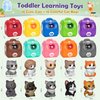 Learning Toys for 1 2 3 Year Old Boys Girls, 20 Pcs Cat Toys for Toddlers 1-3, Kitten Finger Puppet Games, Counting Matching Sorting Motor Educational Playset, Gifts for Baby Toddlers Age 12-18 Months