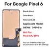 OLED Pixel 6 Screen Replacement for Google Pixel 6 LCD Screen Pantalla Touch Digitizer Display with Frame Tool Kit GB7N6 G9S9B16 Support Fingerprint