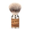 MÜHLE Rocca Stainless Steel/Birch Bark Silvertip Fibre Shaving Brush
