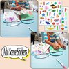 Water Coloring Book for Toddlers Water Painting Book Travel Toys No-Mess Coloring Activity Book Girls Boys Paint with Water Drawing Sticker Book