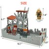 Military Base Building Block Toy Deformable Base Center with Sentry Tower, E.O.D Suit and Camouflage Guns Weapons Building Kit Toy Gift for Kids 8 10 12 14 Years (312pcs) (Military base 2)