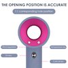 DODAMOUR Silicone Hairdryer Case Compatible with HD01 HD03 Dyson Hairdryer, Travel Hair Dryer Skin, Protective Case Cover (Black, Purple)
