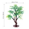 LUOZZY 12Pcs Miniature Tree Dollhouse Model Micro Landscape Trees Mini Plastic Trees for Sand Table Micro Landscape Ornament