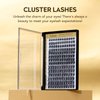 Cluster Lashes 168PCS Individual Lashes 0.07 D Curl Mix 8-16mm Lash Extensions Clusters Lashes Soft & Natural False Eyelashes Individual DIY Eyelash Extension at Home (Style-Volume)